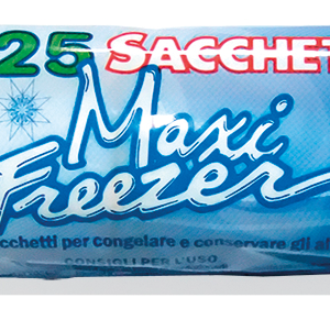 ROTOLO 25 SACCHETTI FREEZER LDPE IN BUSTA