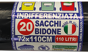ROTOLO 20 SACCHI CONDOMINIALI NERI ECONOMICI