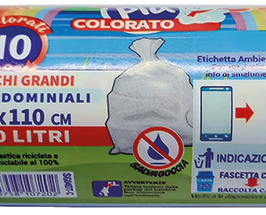 ROTOLO COMPATTO 10 SACCHI CONDOMINIALI TRASPARENTI