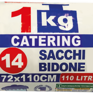 ROTOLO COMPATTO 14 SACCHI CONDOMINIALI NERI TIPO KG