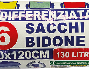 ROTOLO COMPATTO 6 SACCHI BIDONE NERI