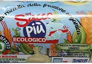 ROTOLO COMPATTO 10 SACCHI BIDONE COMPOSTABILI