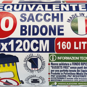 ROTOLO COMPATTO 10 SACCHI BIDONE TRASPARENTI TIPO KG