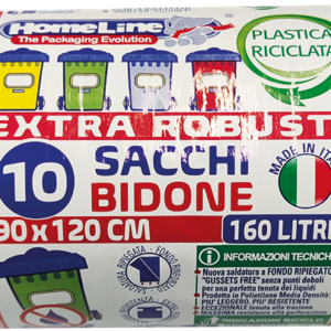ROTOLO COMPATTO 10 SACCHI BIDONE EXTRAFORTI NERI