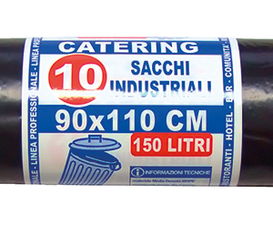 ROTOLO 10 SACCHI BIDONE NERI