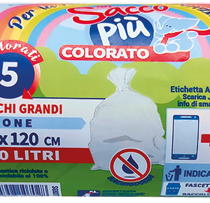 ROTOLO COMPATTO 5 SACCHI BIDONE TRASPARENTI