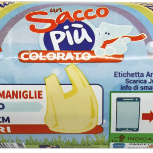 ROTOLO COMPATTO 15 SACCHI PATTUMIERA GIALLO T. C/BRETELLE