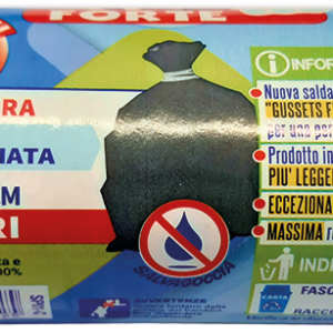 ROTOLO COMPATTO 20 SACCHI PATTUMIERA NERI