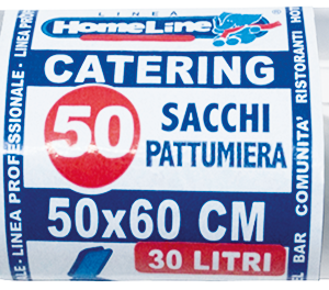 ROTOLO 50 SACCHI PATTUMIERA NERI