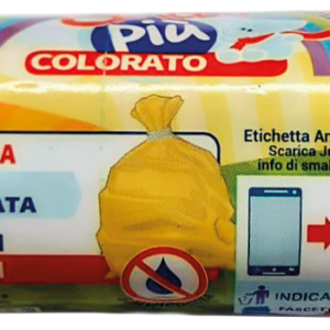 ROTOLO COMPATTO 20 SACCHI PATTUMIERA GIALLO TRASP.