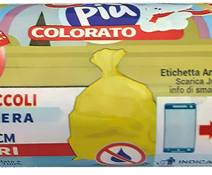 ROTOLO COMPATTO 15 SACCHI PATTUMIERA GIALLO TRASP.