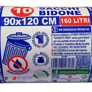 ROTOLO COMPATTO 10 SACCHI BIDONE NERI