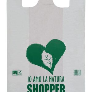 SCATOLA 300 SHOPPERS COMPOSTABILI GRANDI