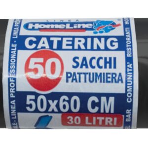 ROTOLO 50 SACCHI PATTUMIERA NERI